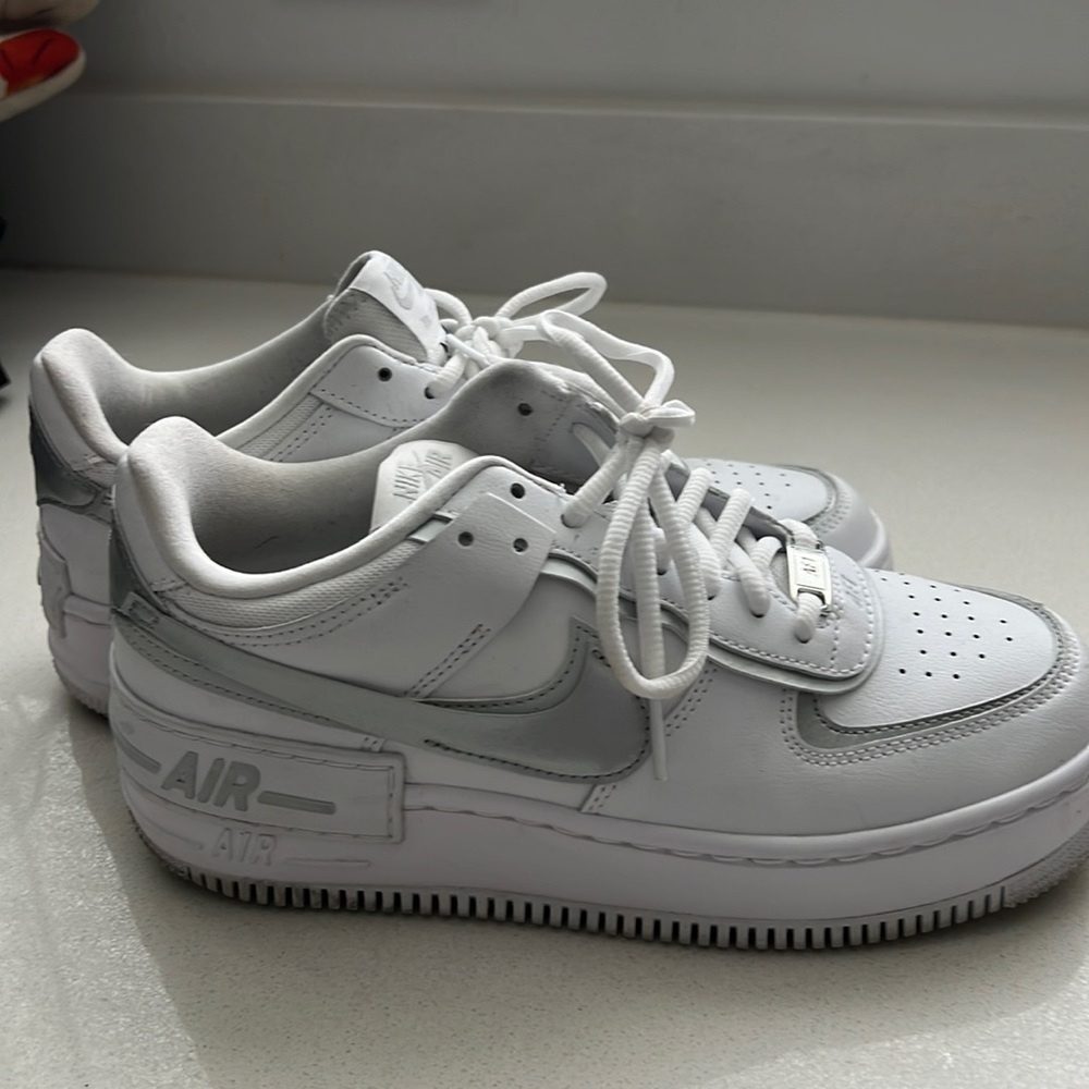 White & Silver women’s Air Force 1